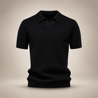 Kensington | Textured Knit Polo Shirt