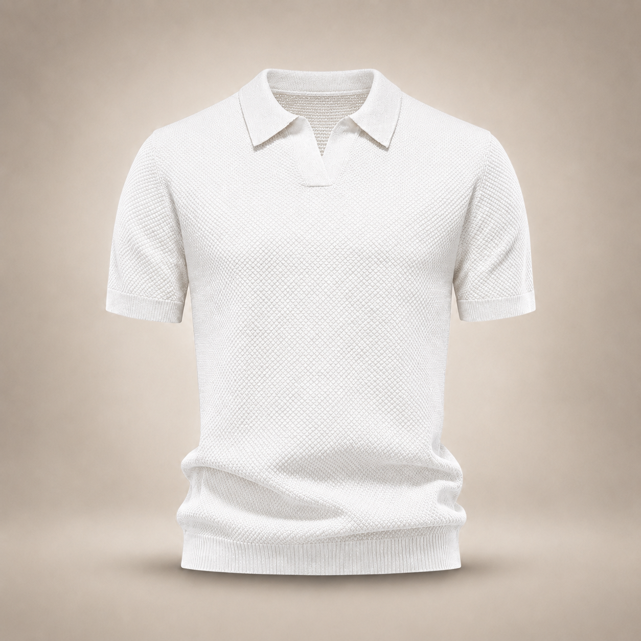 Kensington | Textured Knit Polo Shirt