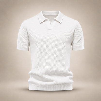 Kensington | Textured Knit Polo Shirt