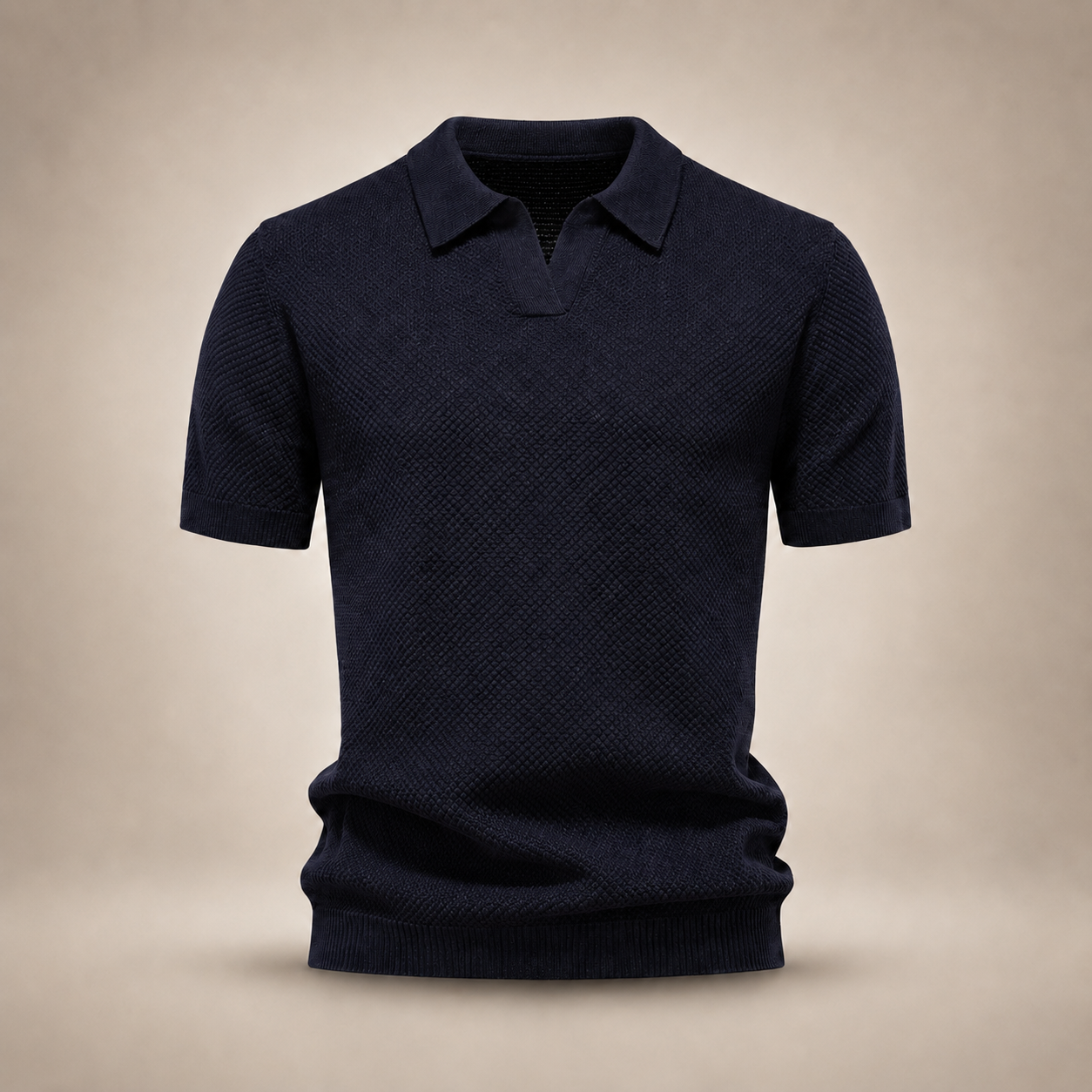 Kensington | Textured Knit Polo Shirt