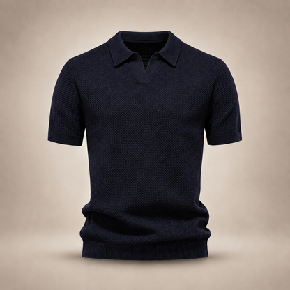 Kensington | Textured Knit Polo Shirt