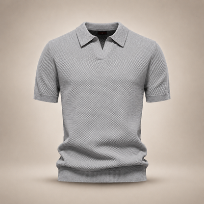 Kensington | Textured Knit Polo Shirt