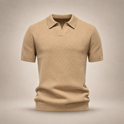 Kensington | Textured Knit Polo Shirt
